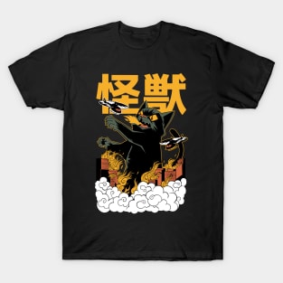 Kaiju Anime Cat T-Shirt